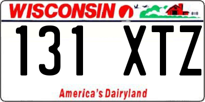 WI license plate 131XTZ