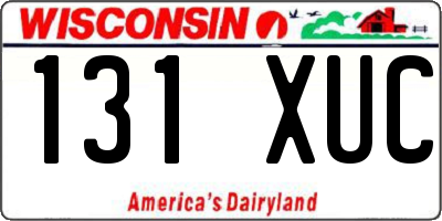 WI license plate 131XUC