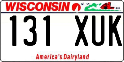 WI license plate 131XUK