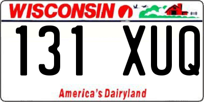 WI license plate 131XUQ