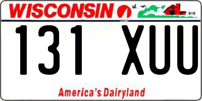 WI license plate 131XUU