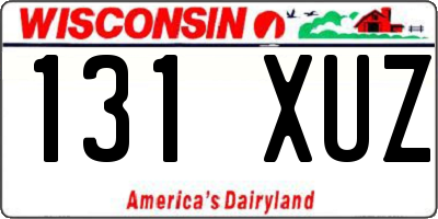 WI license plate 131XUZ