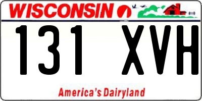 WI license plate 131XVH