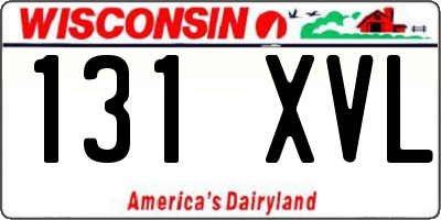 WI license plate 131XVL