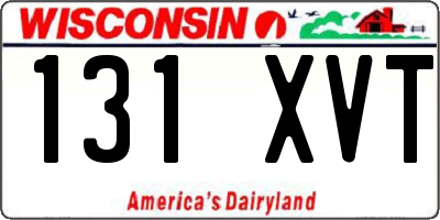 WI license plate 131XVT