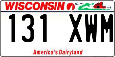 WI license plate 131XWM