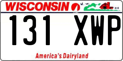 WI license plate 131XWP