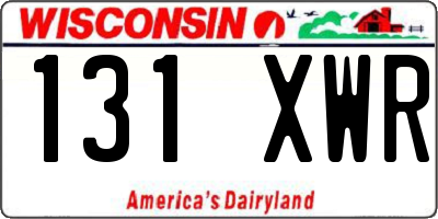 WI license plate 131XWR
