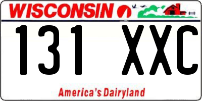 WI license plate 131XXC