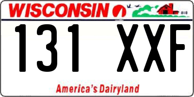 WI license plate 131XXF