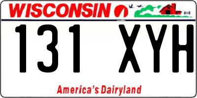 WI license plate 131XYH