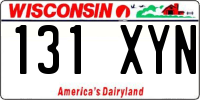WI license plate 131XYN