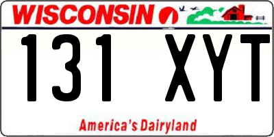 WI license plate 131XYT