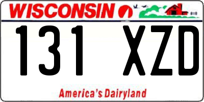 WI license plate 131XZD