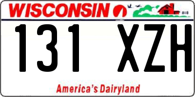 WI license plate 131XZH