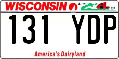 WI license plate 131YDP