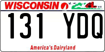 WI license plate 131YDQ