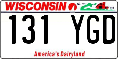 WI license plate 131YGD