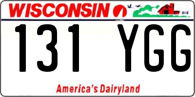 WI license plate 131YGG