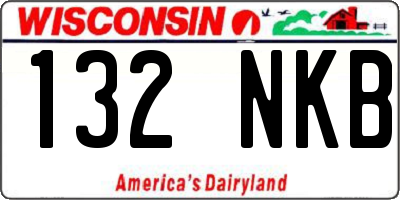 WI license plate 132NKB