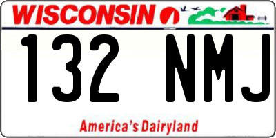 WI license plate 132NMJ