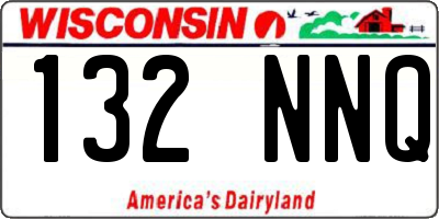 WI license plate 132NNQ
