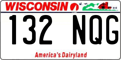 WI license plate 132NQG