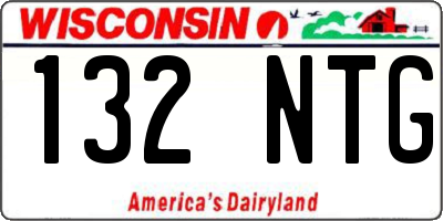 WI license plate 132NTG