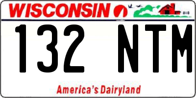 WI license plate 132NTM