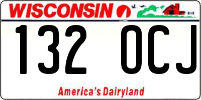 WI license plate 132OCJ
