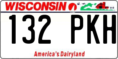 WI license plate 132PKH
