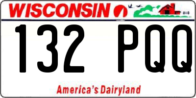 WI license plate 132PQQ