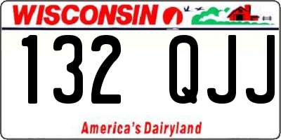 WI license plate 132QJJ