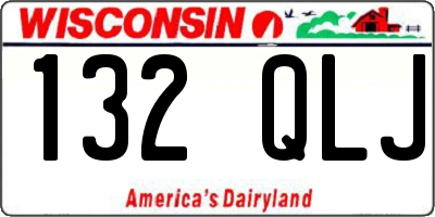 WI license plate 132QLJ