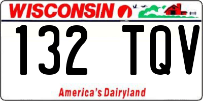 WI license plate 132TQV