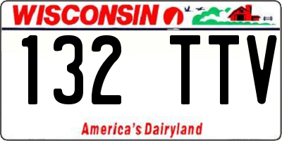 WI license plate 132TTV