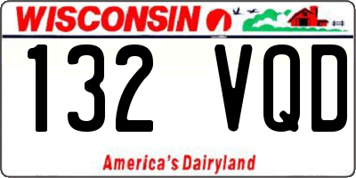 WI license plate 132VQD
