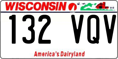 WI license plate 132VQV