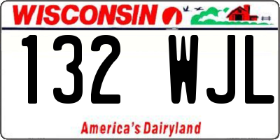 WI license plate 132WJL