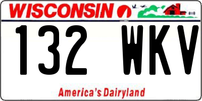 WI license plate 132WKV