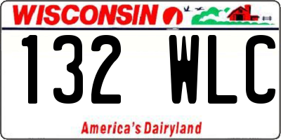 WI license plate 132WLC