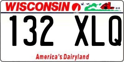WI license plate 132XLQ
