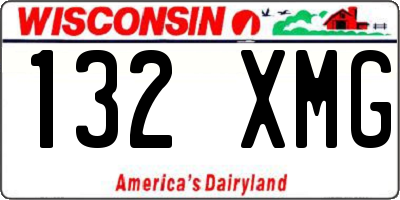 WI license plate 132XMG