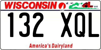 WI license plate 132XQL
