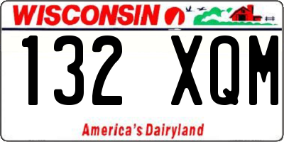 WI license plate 132XQM