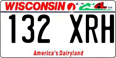 WI license plate 132XRH