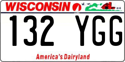 WI license plate 132YGG