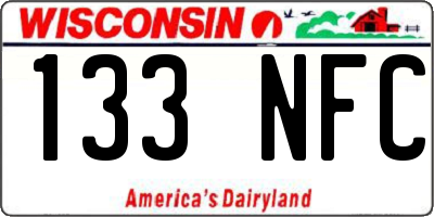 WI license plate 133NFC