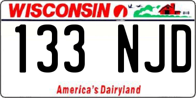 WI license plate 133NJD