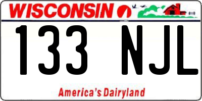 WI license plate 133NJL